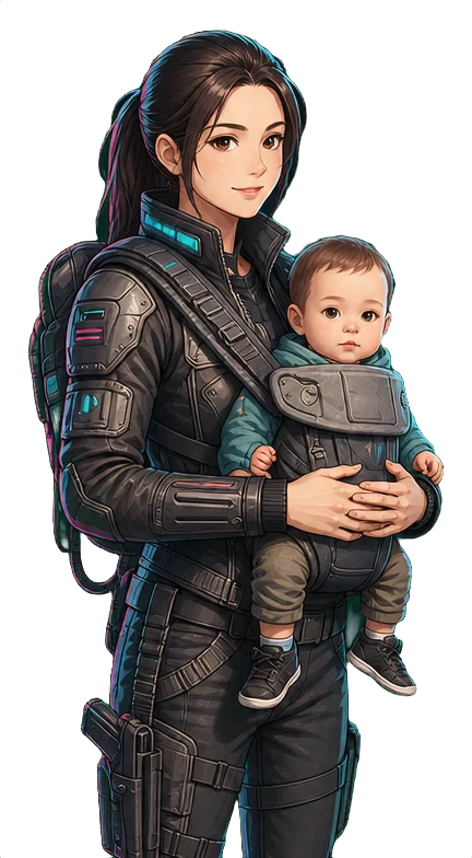 Mutter mit Baby