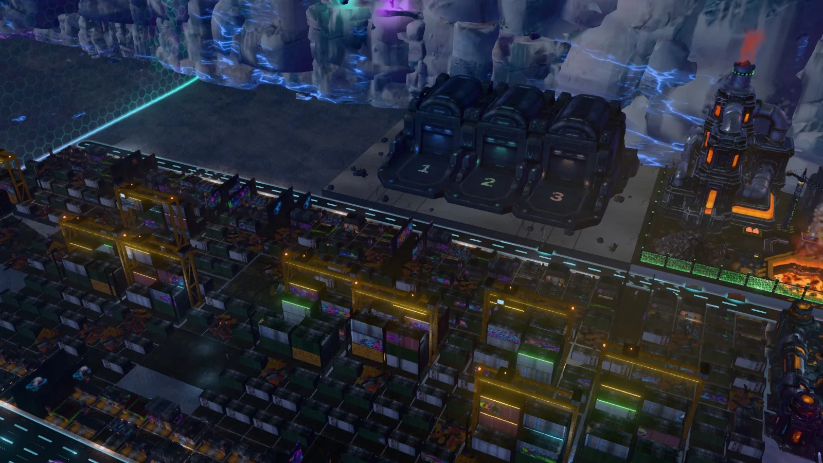 Warehouse and blast furnace